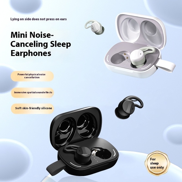 2025 Exclusive New TWS Sleep Earphones Comfortable Mini 5.4-Inch for Bluetooth In-Ear Headphones LED Battery Noise Cancelling JL