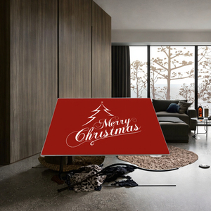 Tappeto Natalizio in Velluto Cristallo per Ingresso, Antiscivolo, in Poliestere, Facile da Pulire e Resistente allo Sporco, Realizzato a Macchina - Product Image 2