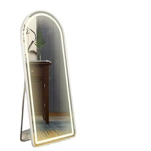 Smart LED Glass Arch Ultra-Clear Handmade Full-Body <strong>Mirror</strong> Floor-Standing Wall-Mounted Dressing/Fitting <strong>Mirror</strong> Metal <strong>Frame</strong> - Product Image 1