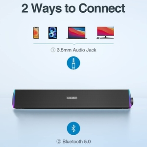 Loa máy tính xách tay <span class=keywords><strong>USB</strong></span> với âm thanh nổi <span class=keywords><strong>Mini</strong></span> <span class=keywords><strong>Sound</strong></span> <span class=keywords><strong>Bar</strong></span> di động dành cho máy tính để bàn và máy tính xách tay Windows PCS - Product Image 6