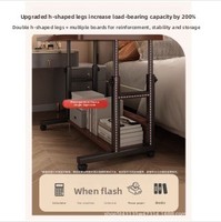Table de chevet pliable mobile minimaliste en bois, petit bureau sur roulettes relevable pour chambre, bureau, étudiant, usage domestique, dortoir simple