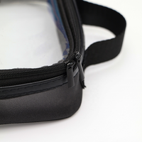 Sac de maquillage cosmétique en PVC, Logo personnalisé, transparent, étanche, paillettes, sac de beauté OEM personnalisé, pochette de voyage en plastique à fermeture éclair