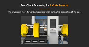 เครื่องตัดไฟเบอร์เลเซอร์อุตสาหกรรม เครื่องตัดซีเอ็นซีสำหรับเหล็ก เครื่องตัดท่อไฟเบอร์เลเซอร์สำหรับโลหะเหล็ก ราคา - Product Image 2