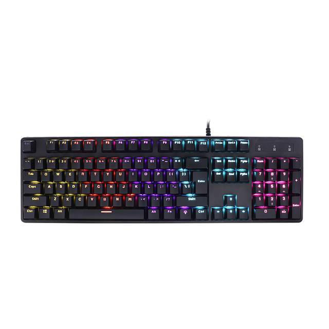 Hot Selling YH903 Wired USB PC Computer Keyboard 104 Keys Mechanical Gaming Keyboard with 9 Light Colors New Condition