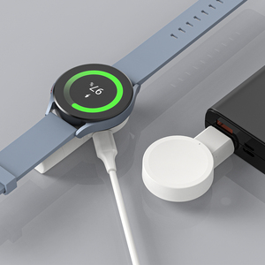 <span class=keywords><strong>Cargador</strong></span> <span class=keywords><strong>Magnético</strong></span> de Doble Entrada SIKAI para Samsung Galaxy Watch 6 5 4 3 Active2, Enchufe USB-A Giratorio, Puerto USB-C, Banco de Energía - Product Image 5