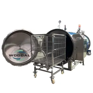 Şişe için WOGOAL otoklav şurup makinesi cam kavanoz sterilizatör imbik makinesi