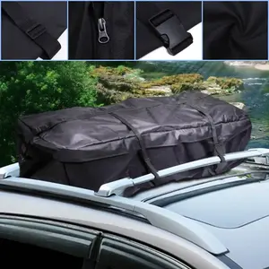 Sac de toit universel pour voiture, sac de toit, porte-bagages, rangement de bagages, voyage, étanche, pour SUV, fourgonnette, voiture, accessoires de style - Product Image 1