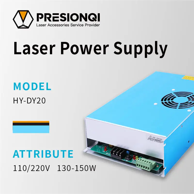 Presionqi HY-DY20 CO2 Laser Power supply150w cung cấp điện cho CO2 khắc laser và Máy cắt