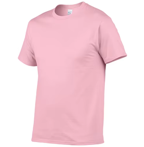 Camiseta blanca de gran tamaño en blanco de algodón peinado 100% para imprimir logotipo personalizado - Product Image 4