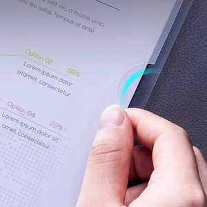 Foska Capacité de 50 feuilles Couvertures de <span class=keywords><strong>CV</strong></span> transparentes Barre coulissante Dossiers de présentation Classeur de documents pour les affaires scolaires - Product Image 3