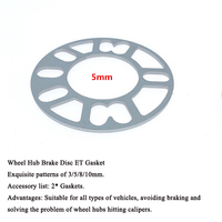 Entretoise de moyeu de roue en aluminium de haute qualité Automobile modifiée conception élargie plaque de bride de moyeu de roue 4/5/6 trous disque de frein ET joint