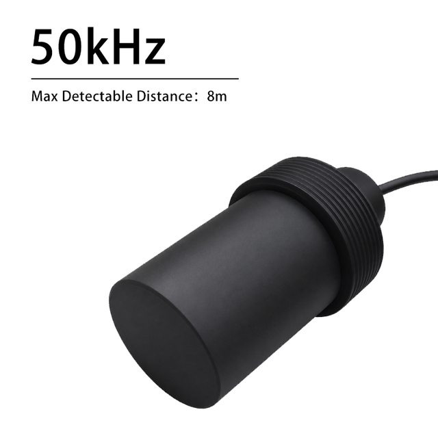Ultrasonic Transducer for Use at -40°C, 50 kHz Ultrasonic Sensor, Transducer Capable of Measuring up to 8 M