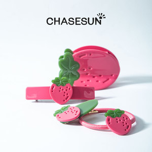 Pince à cheveux fraise 12 cm en acétate de haute qualité pour usage quotidien - Product Image 3