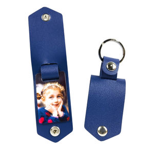 Sublimazione portachiavi in bianco <span class=keywords><strong>con</strong></span> copertura in pelle per animali domestici/<span class=keywords><strong>natale</strong></span>/memoria/papà/regali di San Valentino - Product Image 2