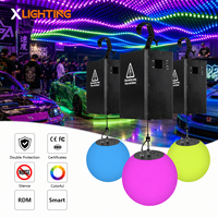 Système de treuil de levage pour boule lumineuse cinétique LED RGBW DMX512 pour église, cathédrale, exposition, spectacle, scène