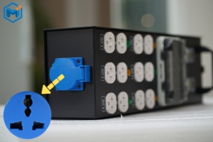 Boîte de distribution d'énergie électrique portable de petite taille US 50A, contrôleur d'éclairage de scène avec 12 prises Edison, distributeur d'énergie portable - Product Image 3