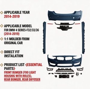 Kit carrosserie extérieur de haute qualité Auron série 4 F32 F36 F82, nouvelle version améliorée, pare-chocs 2013-2020, meilleur prix, ensemble complet, vente en gros - Product Image 3