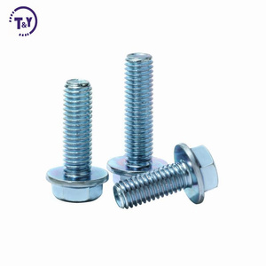 M12 <span class=keywords><strong>M13</strong></span> ASTM B7 màu kẽm mạ titan JIS bên ngoài hình lục giác mặt bích đầu vít Hex mặt bích bu lông - Product Image 2