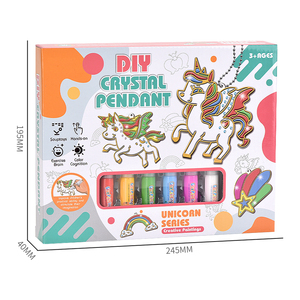 Thân Thiện Với Môi Không Độc Hại Cửa Sổ Nghệ Thuật Tự Làm Sơn Kit Unicorn Ba Chiều Keo Vẽ Đồ Chơi Giáo Dục Cho Trẻ Em Học Tập - Product Image 4