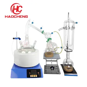 2l 5l 10l laboratorio extractor destilador Unidad de trayectoria corta Kit de equipo de destilación