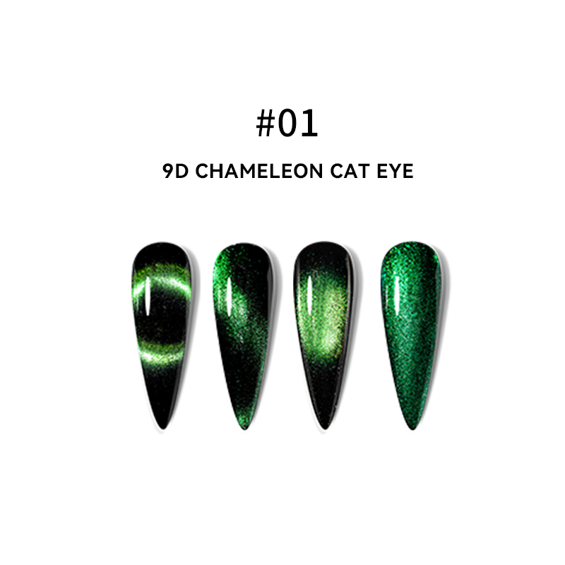 #01 9D chameleon cat eye