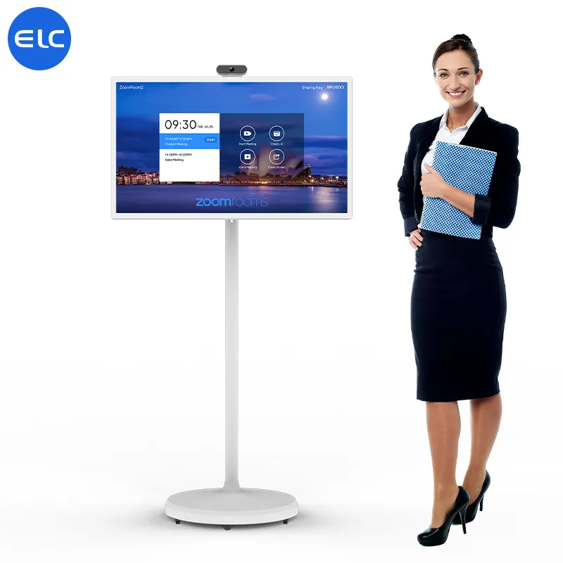 Placa inteligente nfc poe 32 cm, com tela touch screen lcd 1920*1080, wifi e 6, placa interativa para escritório, sala de aula e reuniões