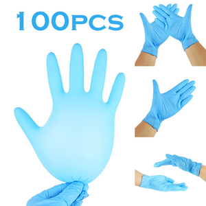 Guantes de examen de látex de caucho desechables al por mayor, sin polvo, de caucho puro, tipo grueso para inspección y defensa - Product Image 2