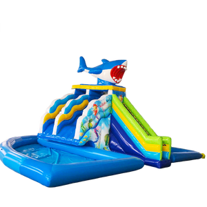 Grand toboggan aquatique gonflable mobile pour enfants, équipement de parc aquatique extérieur, défi aquatique pour <span class=keywords><strong>piscine</strong></span>, fabricant - Product Image 1