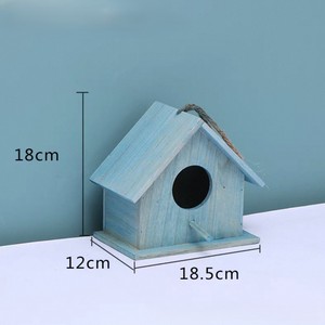 Casa Decorativa para Pájaros de Madera con Acabado Natural para Jardín, Patio, Refugio para Pájaros al Aire Libre, Decoración para el Hogar, Venta al por Mayor - Product Image 2