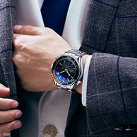 Bestseller Herren Automatik-Chronograph Taucheruhr Wasserdicht Sport Luxus Edelstahl Mechanische Uhr für Mode und Business