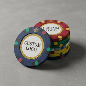 Jetons de <span class=keywords><strong>poker</strong></span> de <span class=keywords><strong>casino</strong></span> <span class=keywords><strong>Monte</strong></span> <span class=keywords><strong>Carlo</strong></span> tricolores de 40 mm, 14 g, avec incrustation métallique, logo personnalisé, durables - Fournisseur en gros - Product Image 5