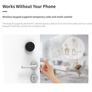 Master Lock for Blue-tooth Smart Anti-Theft Key Safe Durable Zinc Alloy Digital <strong>Door</strong> Lock with Fingerprint &amp; Key Unlock Features - Product Image 6