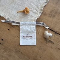 Pochette à cordon en coton recyclable avec logo personnalisé imprimé, petite, pour bijoux, bagues, lunettes, boucles d'oreilles