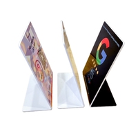Sans contact Google Map Review Nfc Tap Stand Logo personnalisé Qr Code Scanning Table Menu Display Stand