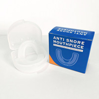 Protège-dents en silicone EVA double couche transparent avec étui de rangement pour usage nocturne