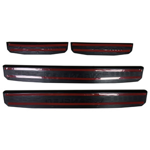 4pcs đen đỏ ABS ngưỡng dải 4 cửa <span class=keywords><strong>sill</strong></span> cho Jeep cho Wrangler JL 2018 + jl1001 - Product Image 4