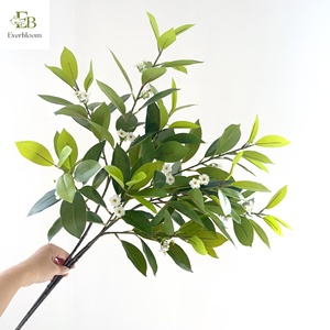 Nouvelle Arrivée Everbloom Feuilles Artificielles de Fagraea Ceilanica en Latex, <span class=keywords><strong>Jasmin</strong></span> Africain 80cm, Écologiques pour Mariages et Événements - Product Image 3