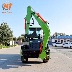 Tracteur agricole 4x4 mini avec chargeur frontal et pelle arrière, vente chaude - Product Image 2