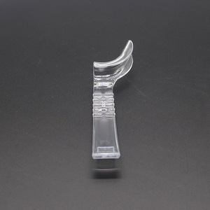 Dental Half Mouth Retractor Left And Right Transparent <b>Plastic</b> Manual <b>Hook</b> Type Oral Cavity Lip Pusher Mouth Opener - Product Image 2
