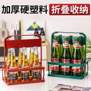 Porte-vin portable pliable en fil de fer, capacité 6 bouteilles, pour rangement extérieur lors de fêtes, pour adultes - Product Image 4