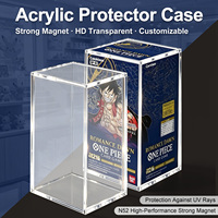 Boîte de protection en acrylique transparente personnalisée pour One Piece Booster Box, boîte de présentation anti-poussière et anti-UV pour TCG ETB SPC