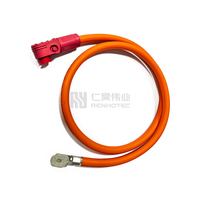 Connecteurs rapides pour batteries de stockage d'énergie éolienne 200A HV, ensembles 1P 150A 120A, fiche coudée Amphenol 8mm, protection IP67, 1000V CC