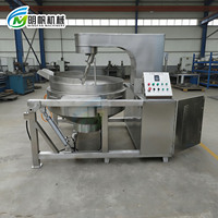 Marmite de cuisson planétaire entièrement automatique à chauffage au gaz, en SUS304, avec bascule hydraulique, pour sauces, confitures et garnitures de gâteaux de lune