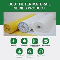 Filtre à air en feutre aiguilleté polyester antistatique de haute qualité, best-seller, haute précision de filtration, résistant aux acides et aux alcalis, pour le ciment
