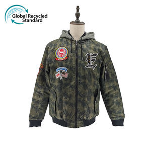 Chaqueta con capucha informal con cremallera impermeable cálida con bordado deportivo para hombre de otoño e invierno reciclado personalizado rápido para hombre con estilo - Product Image 1