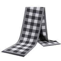 Design de luxe Doux Chaud Pashmina Cou Foulards Noir Bleu Marine Plaid Hommes Écharpe Personnalisé Châles Wrap Cachemire Écharpe D'hiver pour Hommes