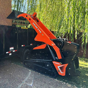 Bertenaga <span class=keywords><strong>Mini</strong></span> selip Steer <span class=keywords><strong>Loader</strong></span> Derette V1000 melacak mesin Diesel CE EPA pengiriman cepat kompak berdiri pada pemuat untuk konstruksi - Product Image 3