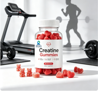 Gummies de créatine sans OGM et sans gluten pour athlètes adultes – Favorise la force musculaire et la récupération – Étiquette personnalisée – Vente en gros