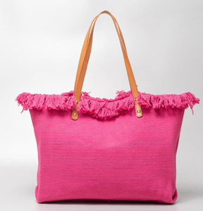 Sac fourre-tout pour femme personnalisé avec logo, grande capacité, plusieurs couleurs et bords bruts - Product Image 5