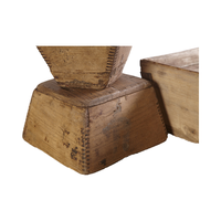 Chinois Antique Rustique Vintage Bois Massif Petite Boîte De Riz Mesure De Riz Petites Décorations Pour La Maison